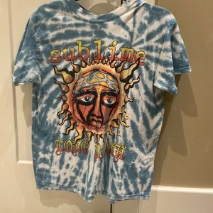 Blue and white Tie-dye Sublime T-shirt